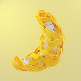 另类创意香蕉油画图片